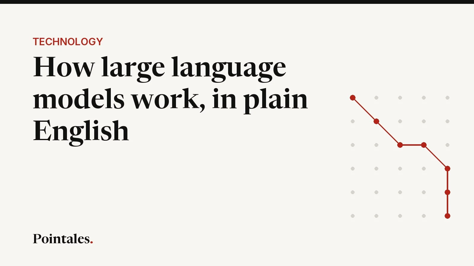 Illustrative cover: How large language models work, in plain English