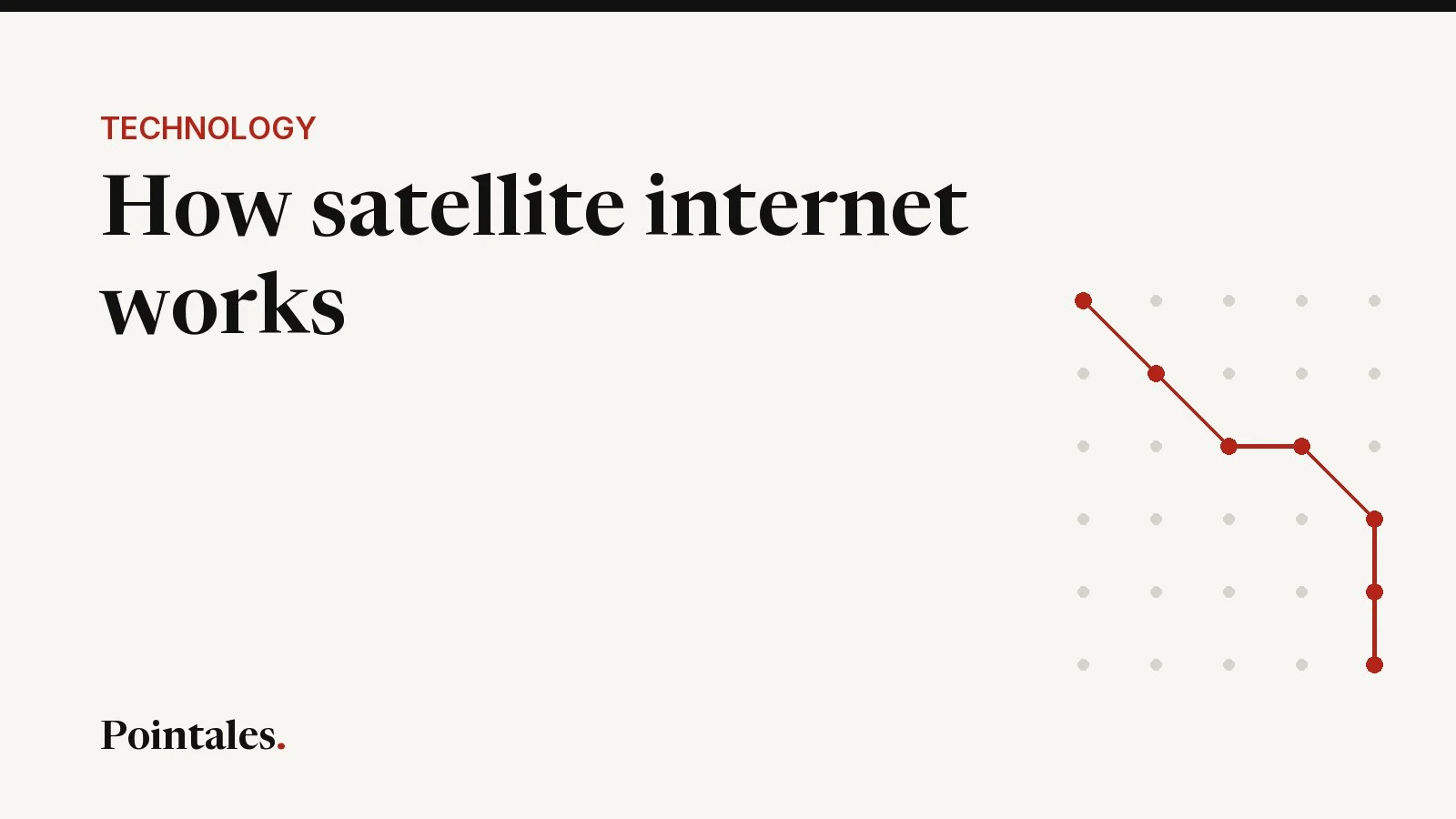 Illustrative cover: How satellite internet works